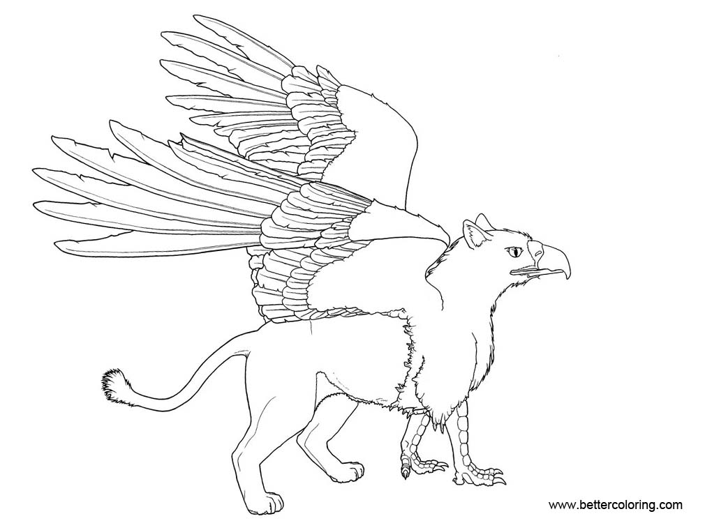 Griffin Coloring Pages - Free Printable Coloring Pages