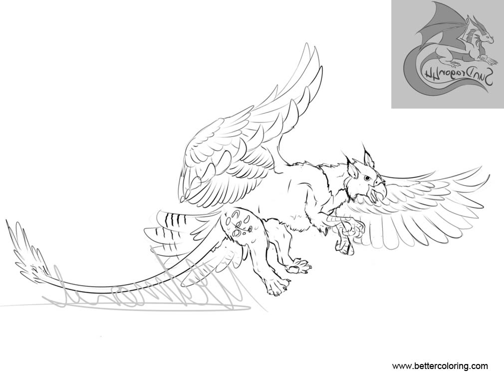 Free Gryphon Coloring Pages printable