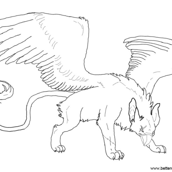 Gryphon Coloring Pages - Free Printable Coloring Pages