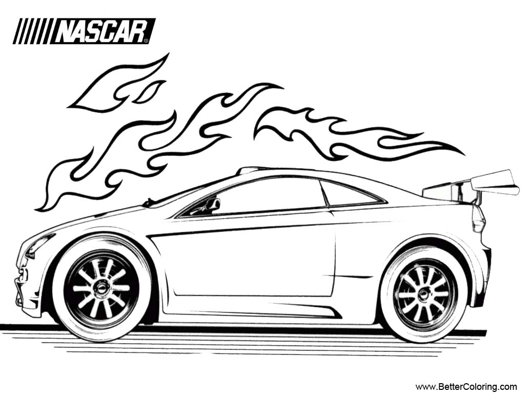 Free High Speed Nascar Coloring Pages printable
