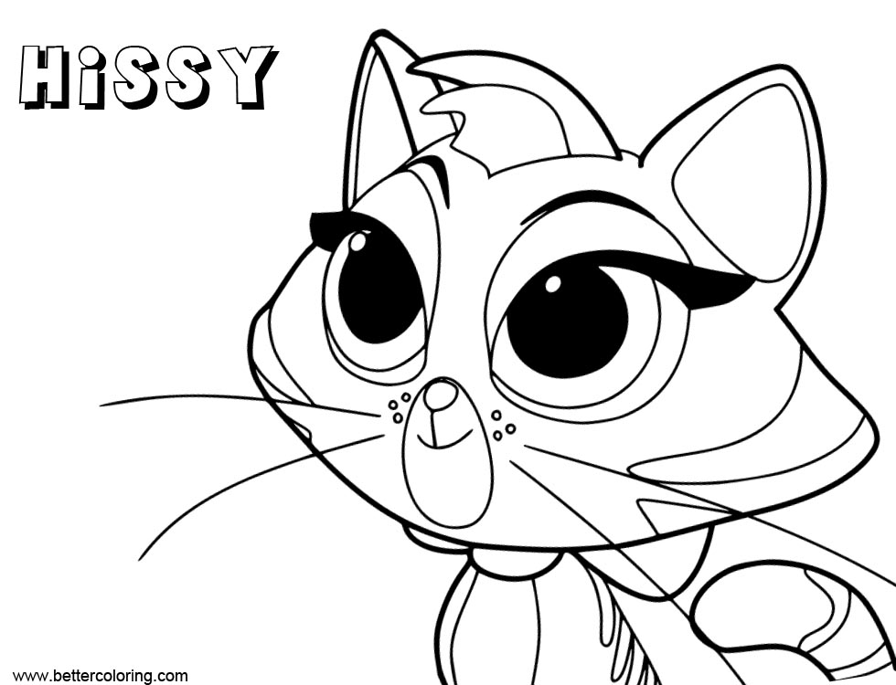 Free Hissy from Puppy Dog Bingo Coloring Pages printable