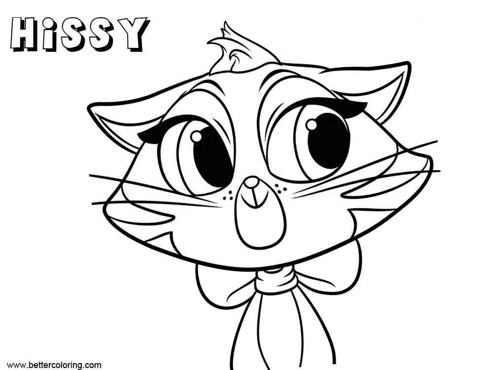 Free Hissy from Puppy Dog Pals Coloring Pages printable