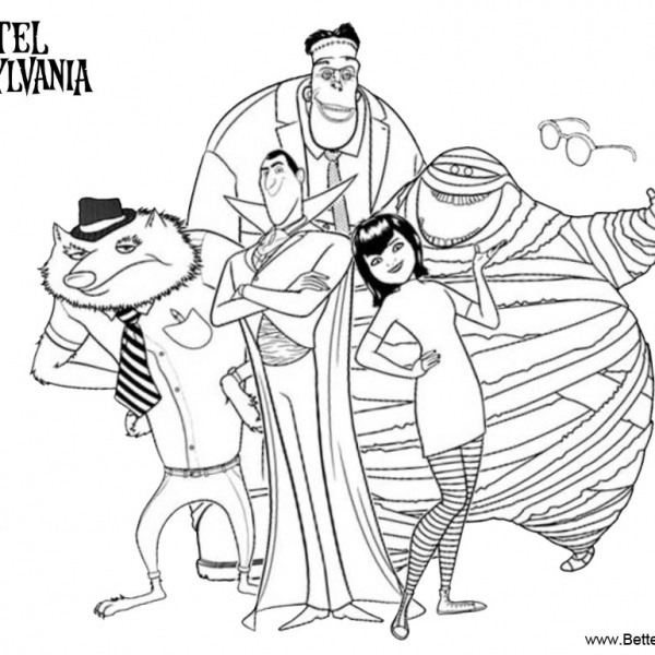 Mavis from Hotel Transylvania Coloring Pages - Free Printable Coloring