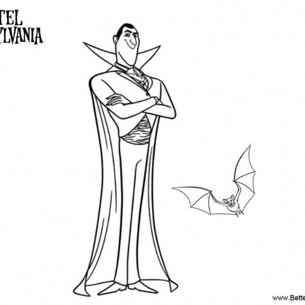 Hotel Transylvania Coloring Pages Mavis Dracula - Free Printable ...