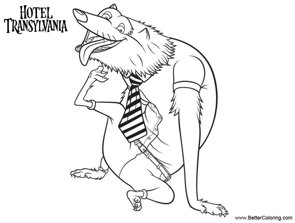 Hotel Transylvania Coloring Pages Wayne - Free Printable Coloring Pages