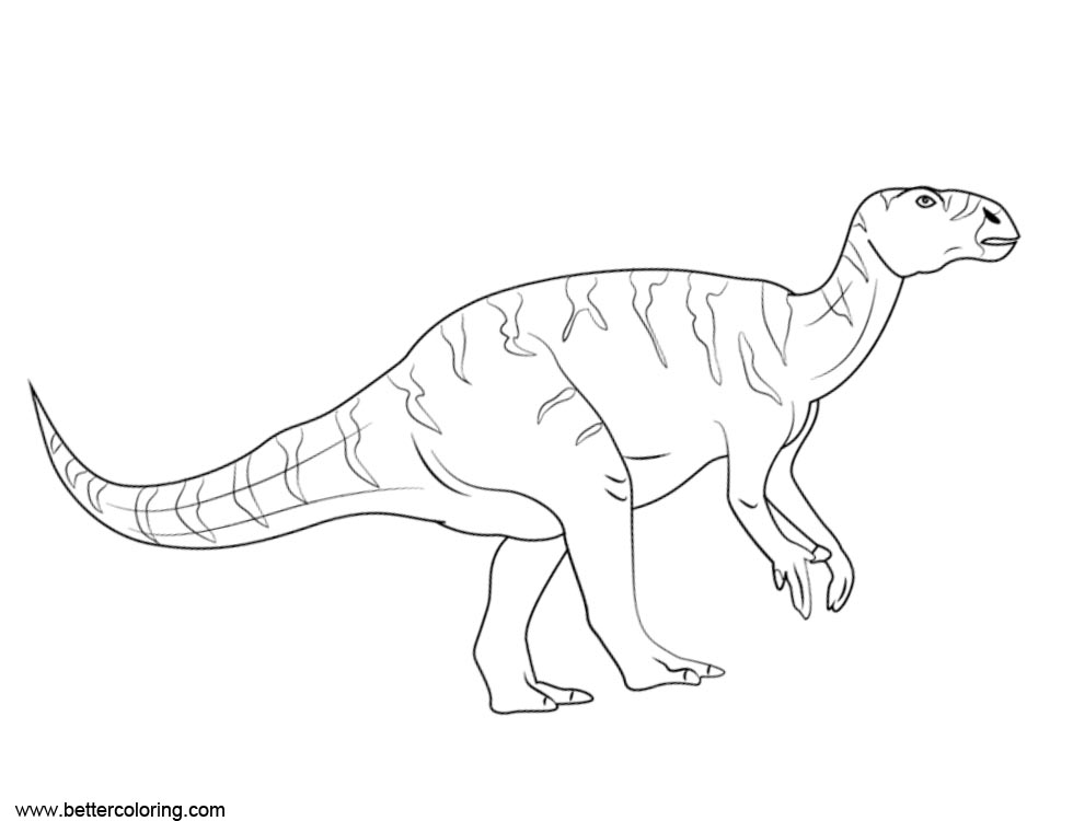 Free Iguanodon from Jurassic World Fallen Kingdom Coloring Pages printable