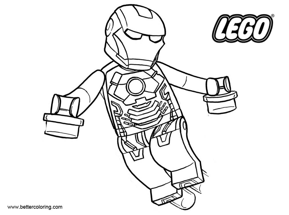 Lego Iron Man 3 Coloring Pages - coloringpages2019