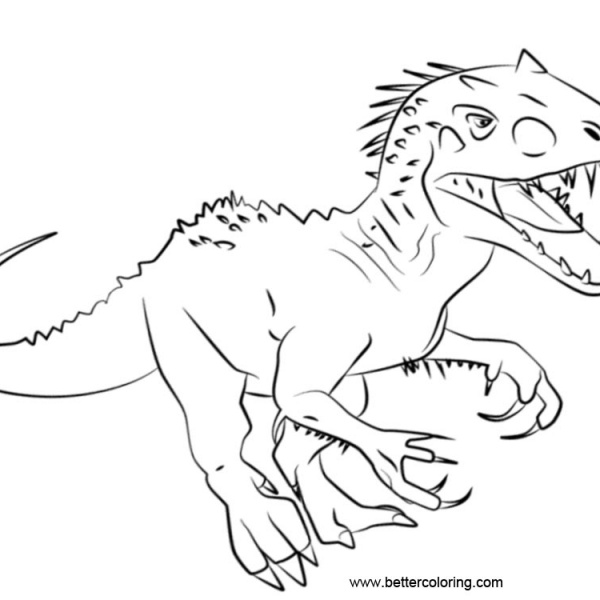 Baryonyx from Jurassic World Coloring Pages - Free Printable Coloring Pages