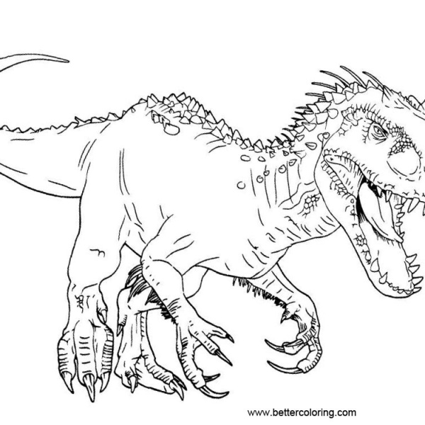 Baryonyx from Jurassic World Coloring Pages - Free Printable Coloring Pages