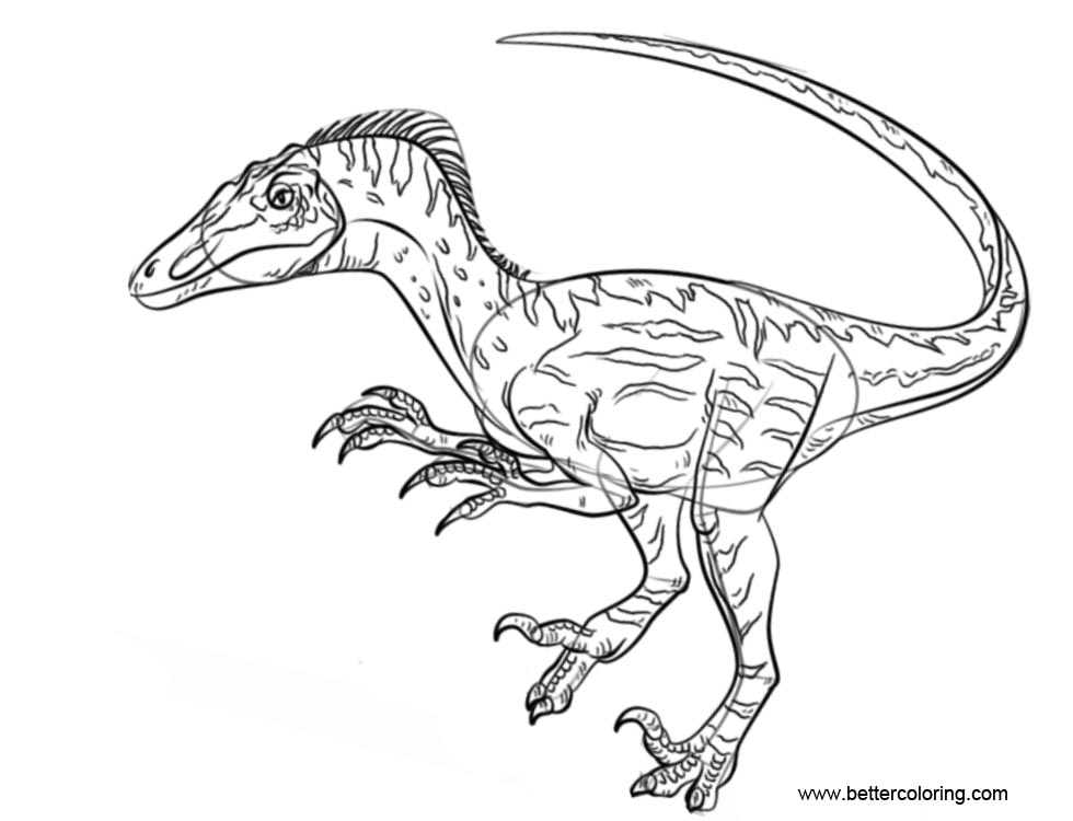 Download Jurassic World Coloring Pages Velociraptor - Free ...