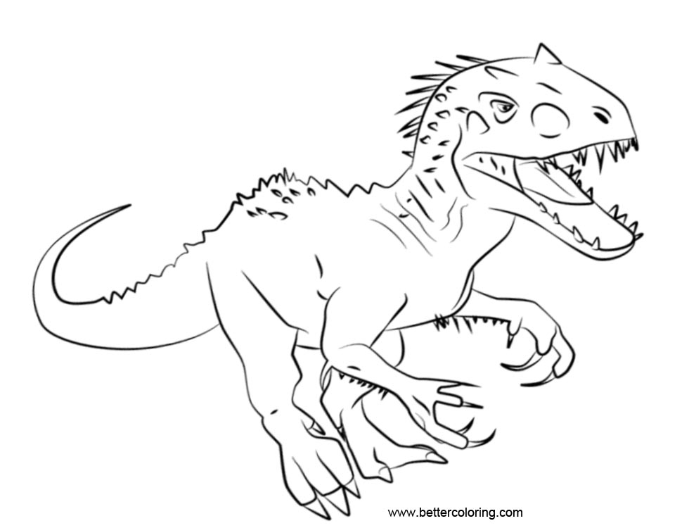 Jurassic World Coloring Pages Free Printable Coloring Pages