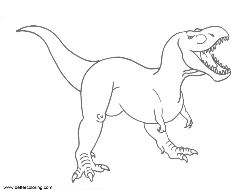 Jurassic World Fallen Kingdom Coloring Pages Simple Dinosaurs Drawing