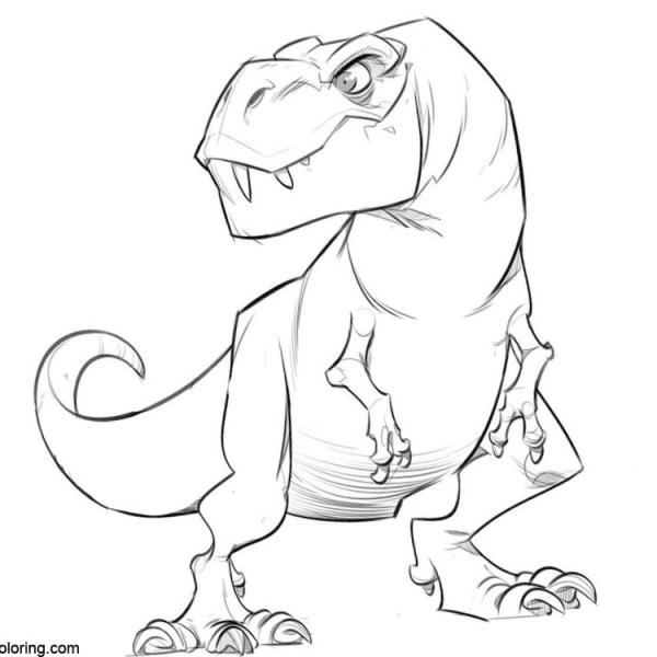 T Rex from Jurassic World Fallen Kingdom Coloring Pages - Free ...