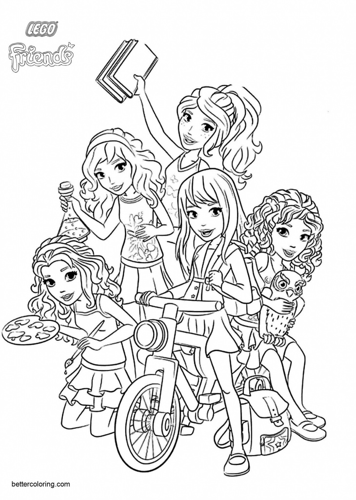 lego friends characters coloring pages free printable coloring pages