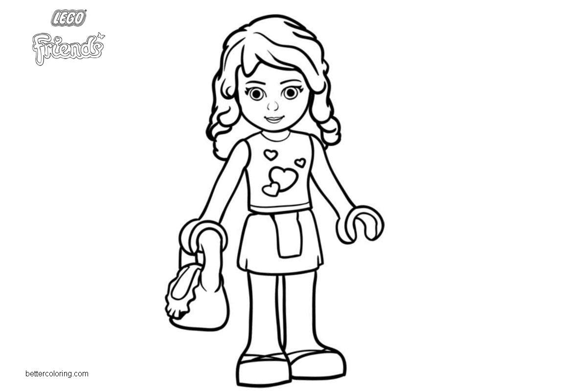 Free LEGO Friends Coloring Pages Lego Girls printable