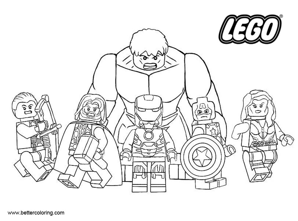 Lego Marvel Avengers Coloring Pages Free Wallpaper Hd Collection ...