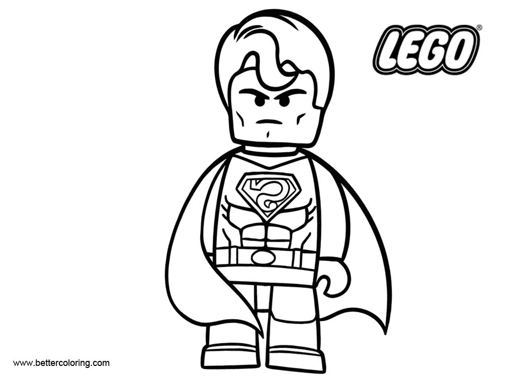 LEGO Superhero Coloring Pages Superman Free Printable Coloring Pages
