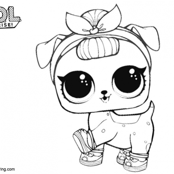 LOL Surprise Pets Coloring Pages Splash Meow Maid - Free Printable