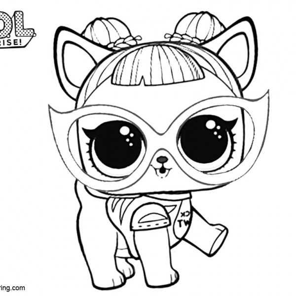 Ruff Rocker from LOL Surprise Pets Coloring Pages Free Printable