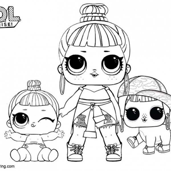 LOL Pets Coloring Pages Fancy Haute Dog - Free Printable Coloring Pages