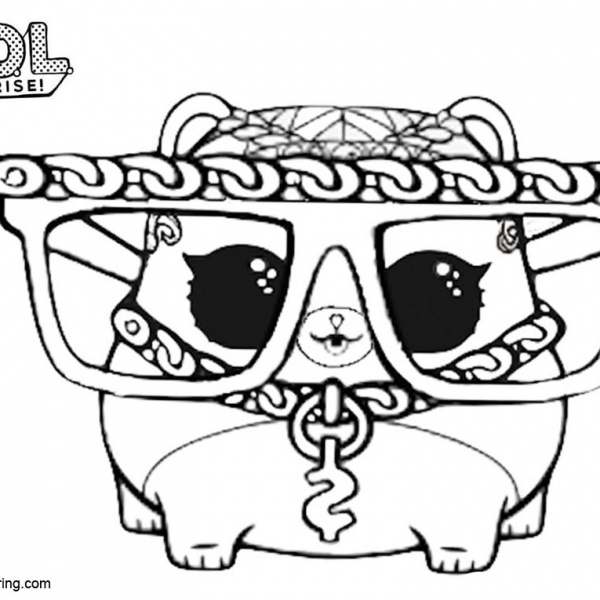 LOL Pets Coloring Pages Honey Bun - Free Printable Coloring Pages