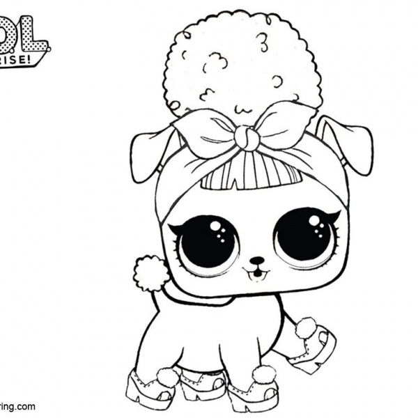 Sur fur Puppy from LOL Pets Coloring Pages - Free Printable Coloring Pages