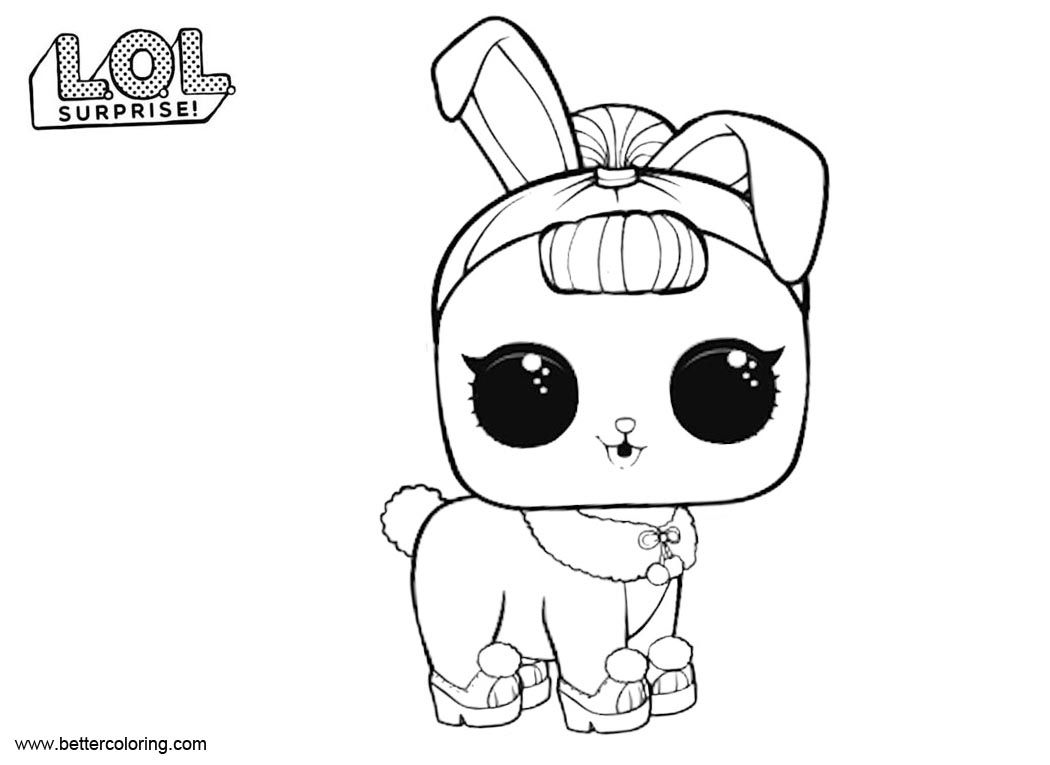 LOL Surprise Pets Coloring Pages Crystal Bunny - Free Printable