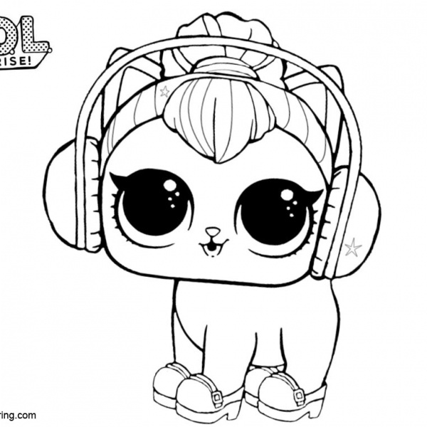Sur fur Puppy from LOL Pets Coloring Pages - Free Printable Coloring Pages