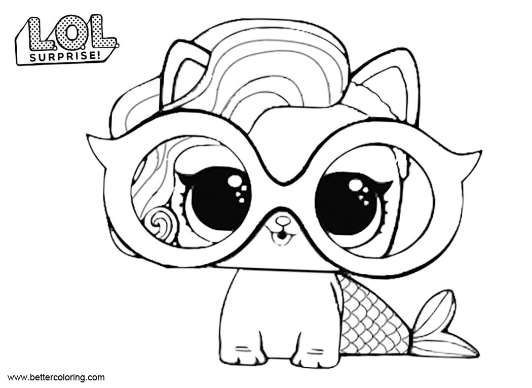 LOL Surprise Pets Coloring Pages Splash Meow Maid - Free ...