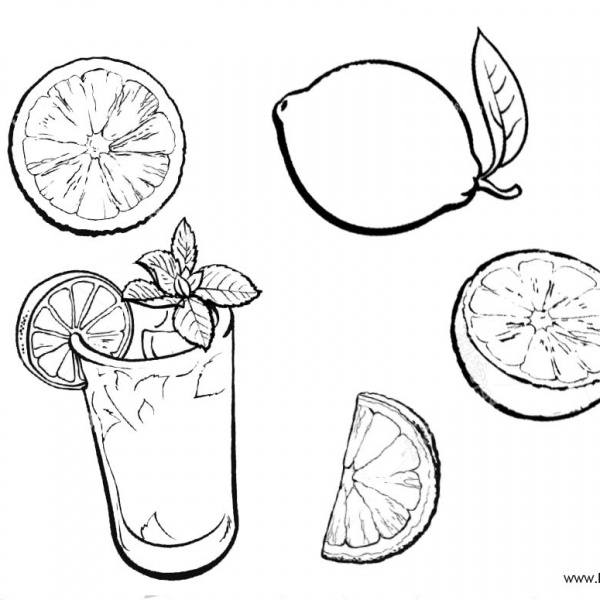 Lemonade Coloring Pages Line Art Free Printable Coloring Pages