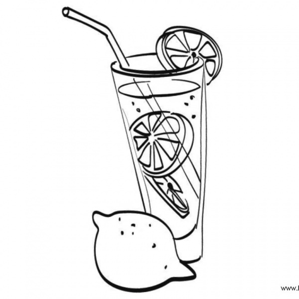 Lemonade Coloring Pages Printable