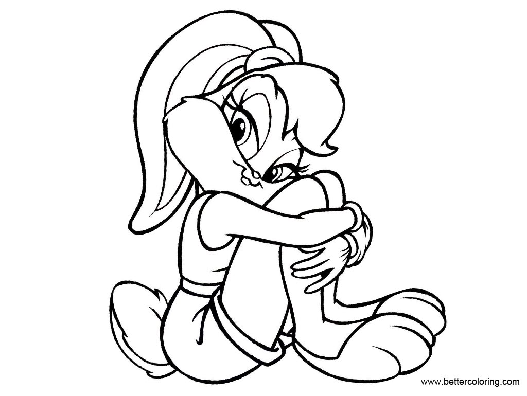 Free Lola Bunny from Space Jam Coloring Pages printable