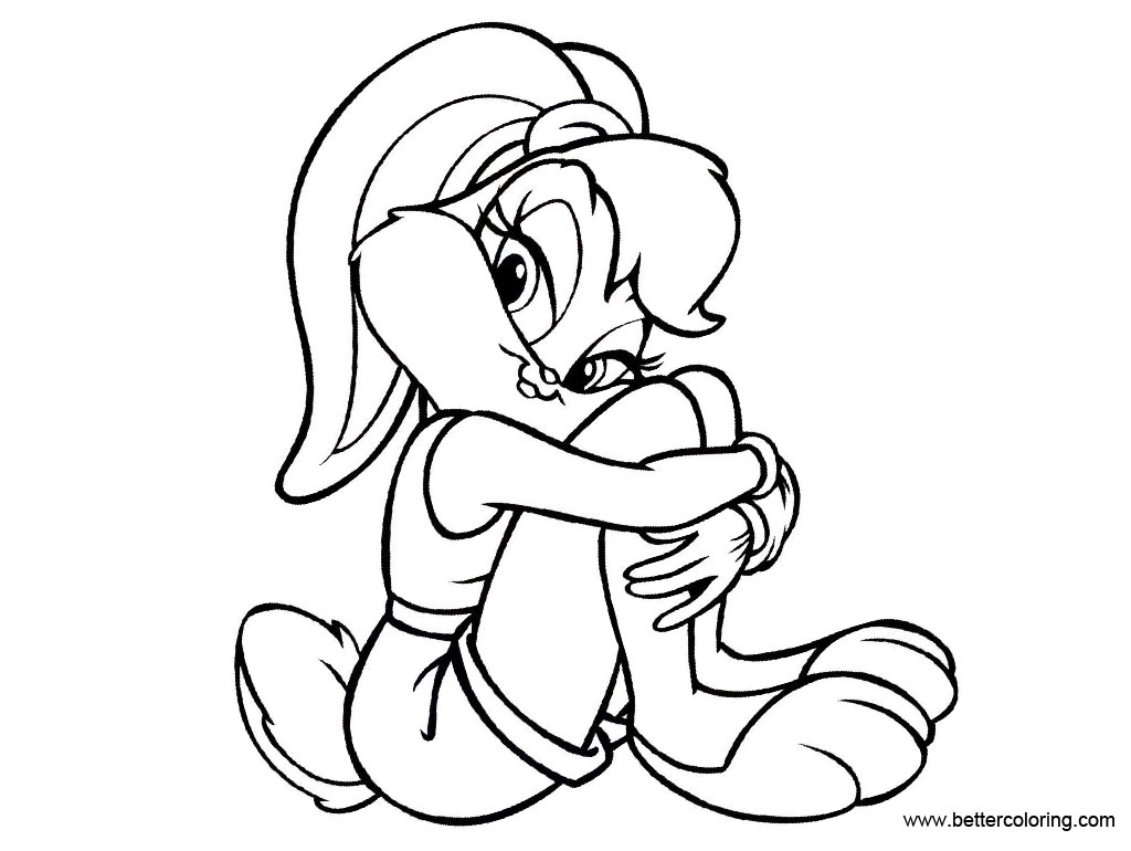 Lola Bunny from Space Jam Coloring Pages - Free Printable Coloring Pages