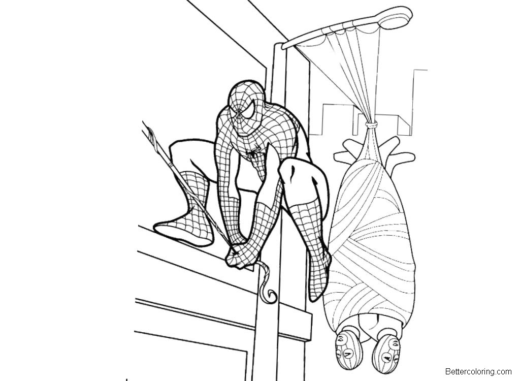 Free Marvel Superhero Spiderman Homecoming Coloring Pages printable