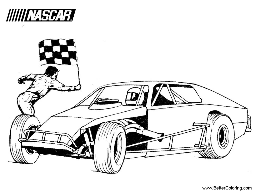 Printable Nascar Coloring Pages - Printable World Holiday