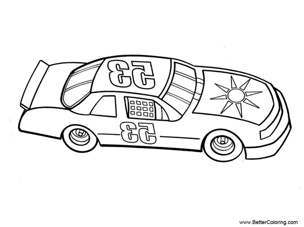 71 Free Printable Coloring Pages Nascar Cars Images & Pictures In HD