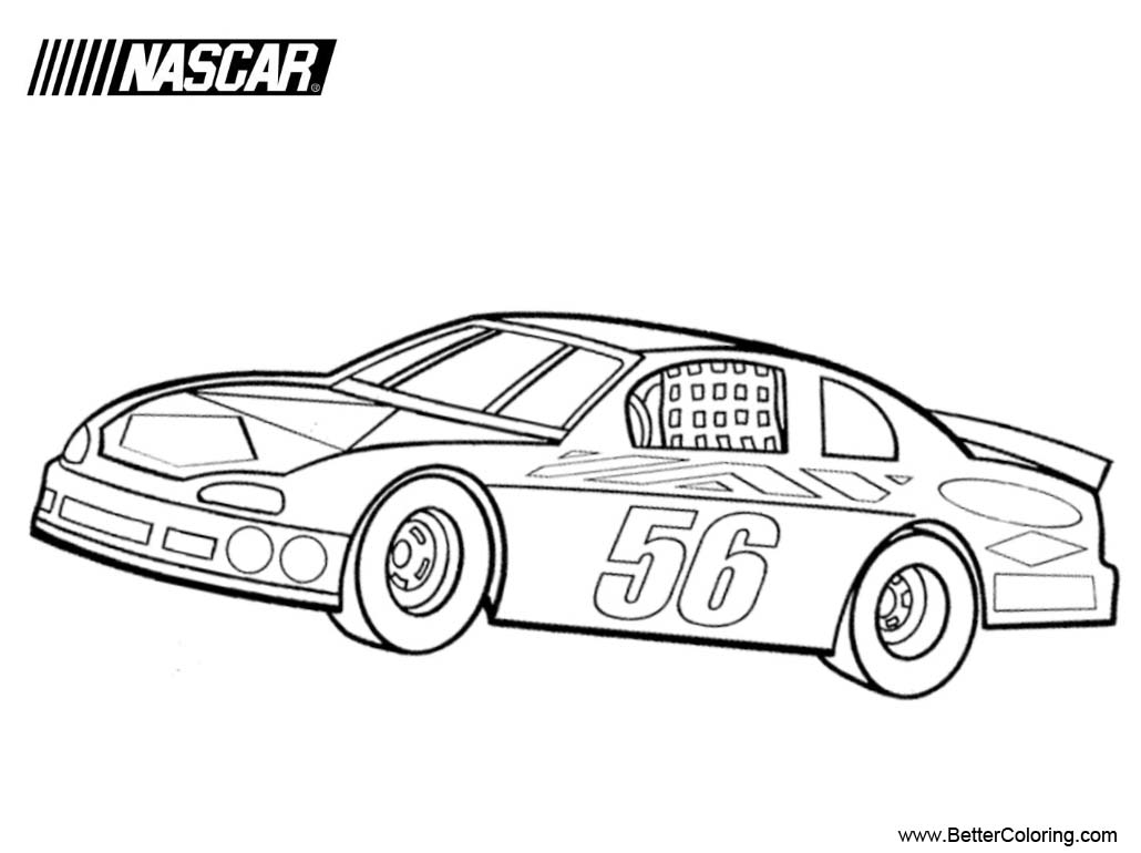 Nascar Coloring Pages - Free Printable Coloring Pages