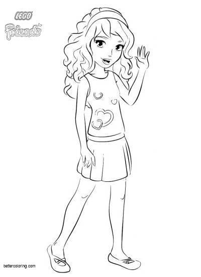 Olivia from LEGO Friends Coloring Pages - Free Printable ...
