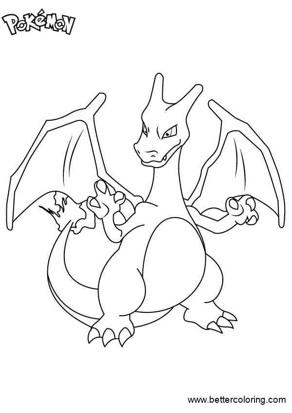 Free Pokemon Coloring Pages Charizard printable