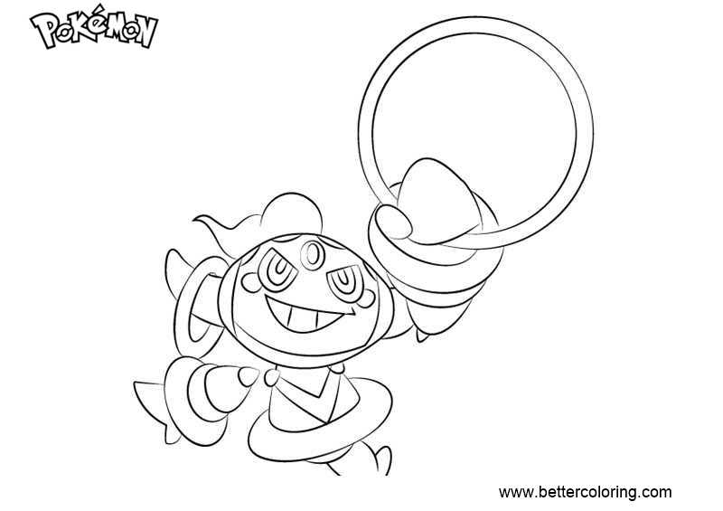 Free Pokemon Coloring Pages Hoopa printable