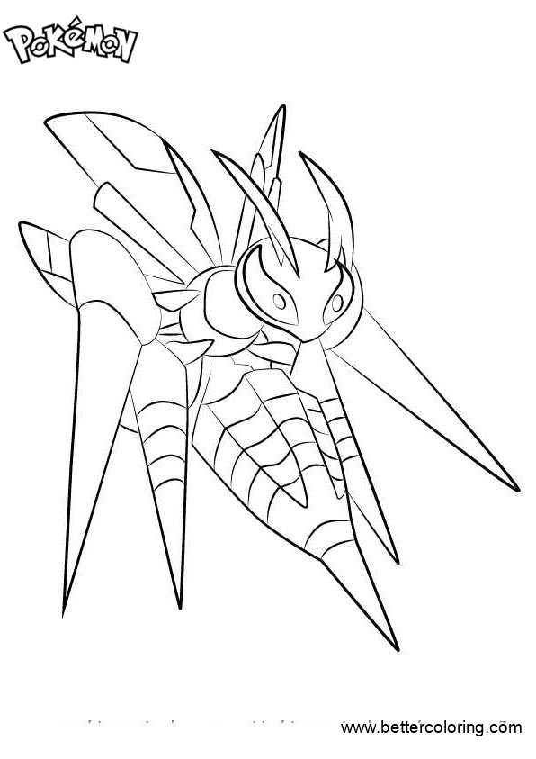  Pokemon  Coloring  Pages  Mega Beedrill  Free Printable 