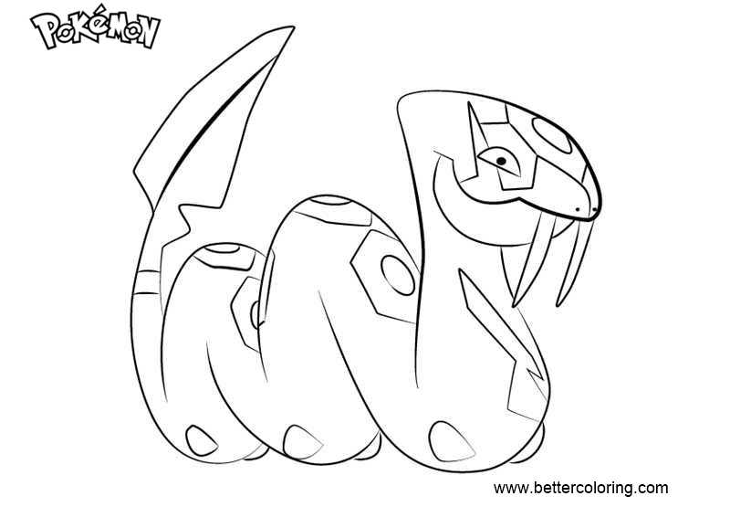Free Pokemon Coloring Pages Seviper printable