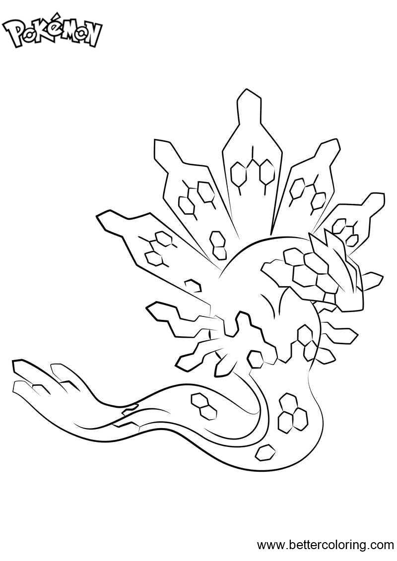Free Pokemon Coloring Pages Zygarde printable