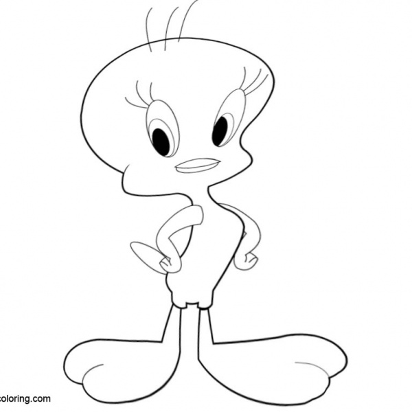 Magician Tweety Bird Coloring Pages - Free Printable Coloring Pages