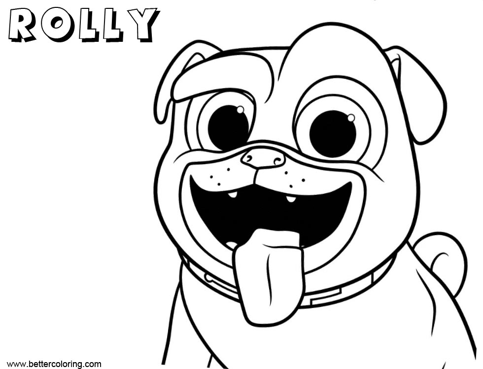 Free Puppy Dog Bingo Coloring Pages Rolly printable