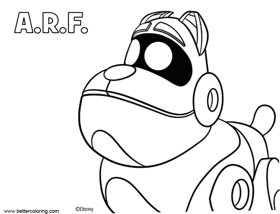 Free Puppy Dog Pals ARF Coloring Pages printable