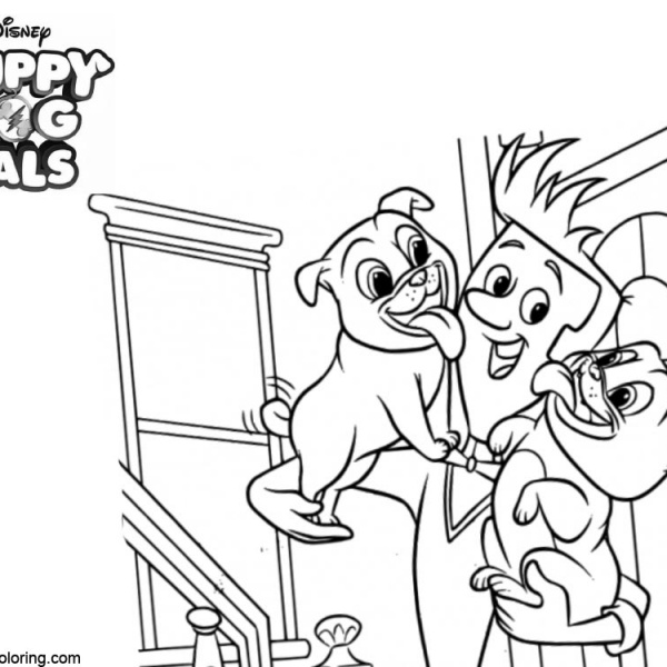 Happy Puppy Dog Pals Coloring Pages - Free Printable Coloring Pages