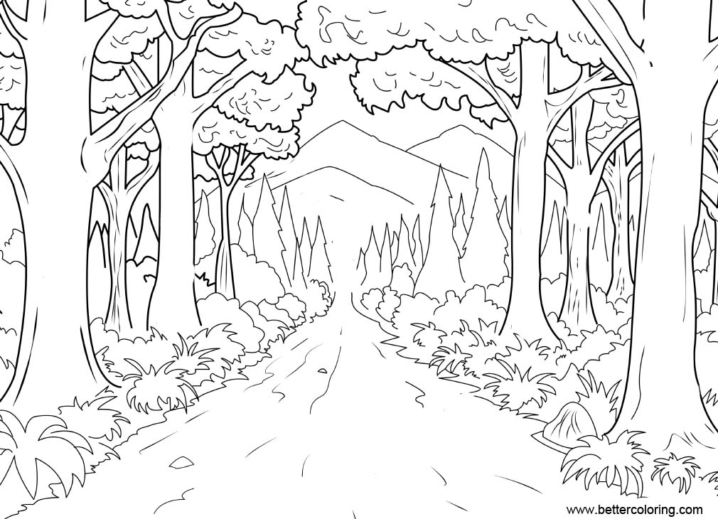 Free River Jungle Coloring Pages printable