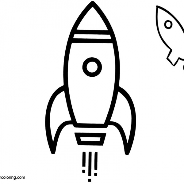 rocketship coloring