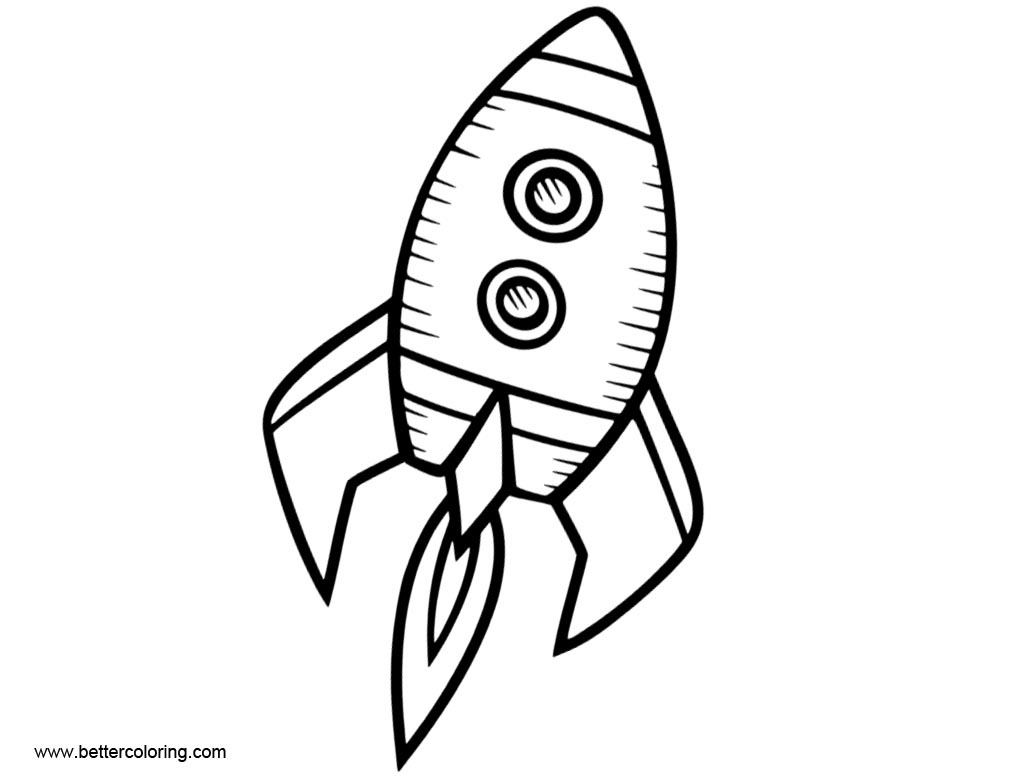 Download Rocket Ship Coloring Pages Pattern - Free Printable ...